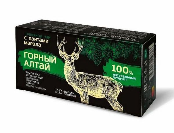 Изображение товара Сбор травяной с пантами марала Фарм-Продукт 20 фильтр-пакетов Сбор травяной с пантами марала Фарм-Продукт 20 фильтр-пакетов фотография