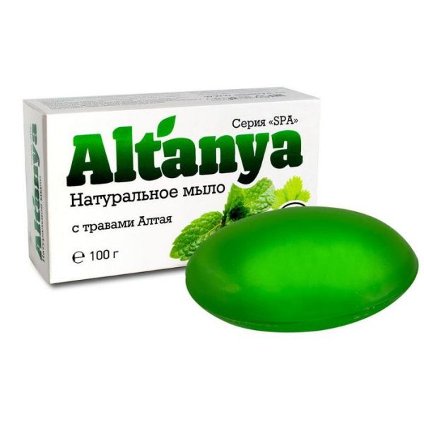 Изображение товара Мыло Алтания натуральное с травами Алтая, 100 г Мыло Алтания натуральное с травами Алтая, 100 г фотография